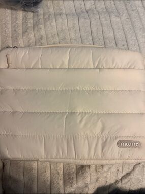 Mosiso Cream Quilted Tablet Sleeve – Padded Protective Case